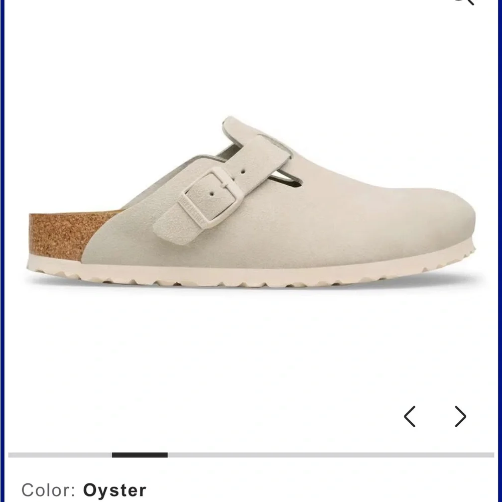 BIRKENSTOCK Boston Suede Leather 
Color: Oyster size UK 37 US 6-6.5 - Picture 5 of 16